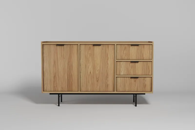 Dravo Skänk 90x150 cm - Naturlig hickory - Förvaring - Förvaringsmöbler - Sideboard & skänk