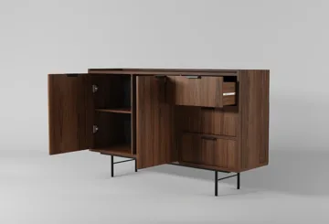 Dravo Skänk 90x150 cm - Warmia valnöt - Förvaring - Förvaringsmöbler - Sideboard & skänk