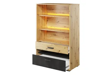 Drifts Möbelset För Vardagsrum - Grå - Förvaring - Förvaringsmöbler - Möbelset för vardagsrum