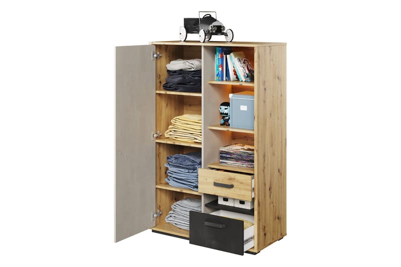 Drifts Möbelset För Vardagsrum - Grå - Förvaring - Förvaringsmöbler - Möbelset för vardagsrum