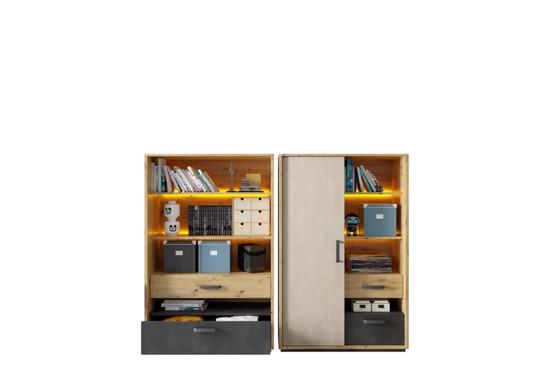 Drifts Möbelset För Vardagsrum, Grå