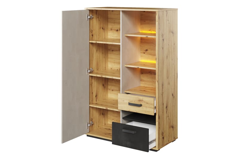 Drifts Möbelset För Vardagsrum - Grå - Förvaring - Förvaringsmöbler - Möbelset för vardagsrum