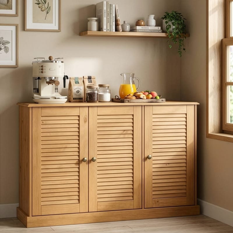 Edith Skänk 125x80 cm i Trä - Brun - Förvaring - Förvaringsmöbler - Sideboard & skänk