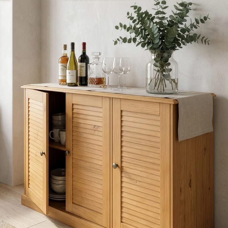 Edith Skänk 125x80 cm i Trä - Brun - Förvaring - Förvaringsmöbler - Sideboard & skänk
