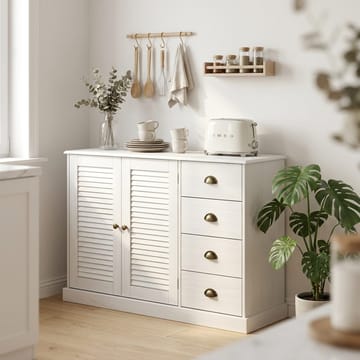 Edith Skänk 125x80 cm - Vit - Förvaring - Förvaringsmöbler - Sideboard & skänk