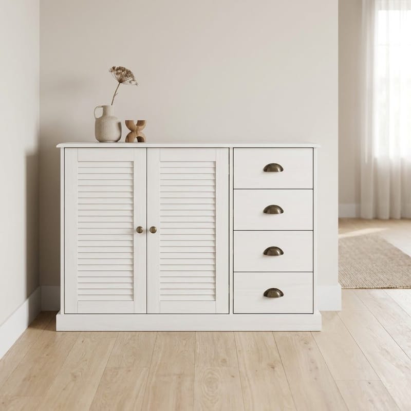 Edith Skänk 125x80 cm - Vit - Förvaring - Förvaringsmöbler - Sideboard & skänk
