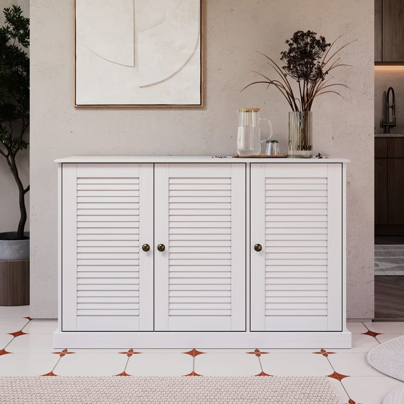 Edith Skänk 125x80 cm - Vit - Förvaring - Förvaringsmöbler - Sideboard & skänk