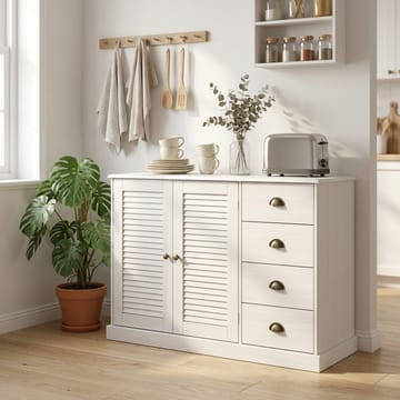 Edith Skänk 125x80 cm - Vit - Förvaring - Förvaringsmöbler - Sideboard & skänk