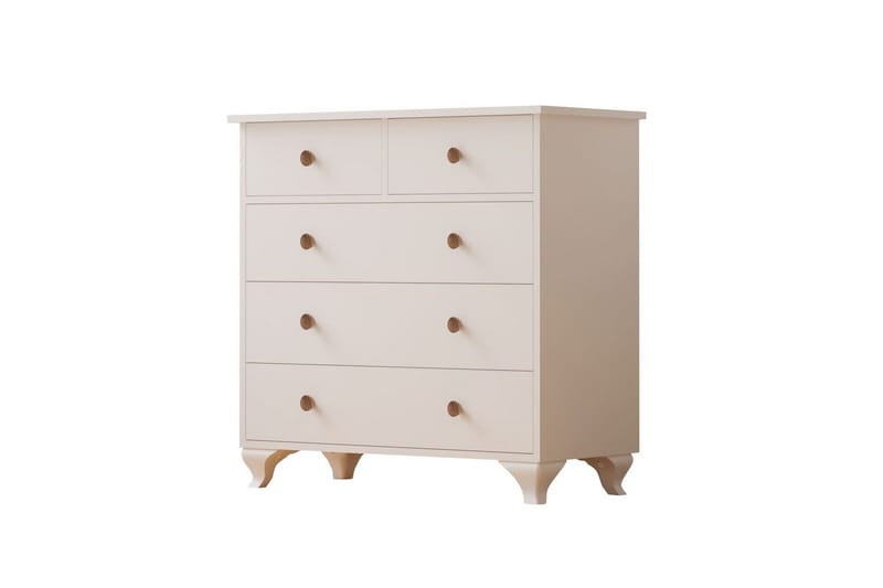 Elyra Hörnbyrå 90 cm, Matt Vit