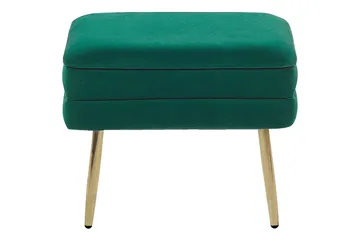 Förvaringsbänk Odessa Grön/guld - Grön/guld - Förvaring - Förvaringsmöbler - Förvaringskista & sängkista