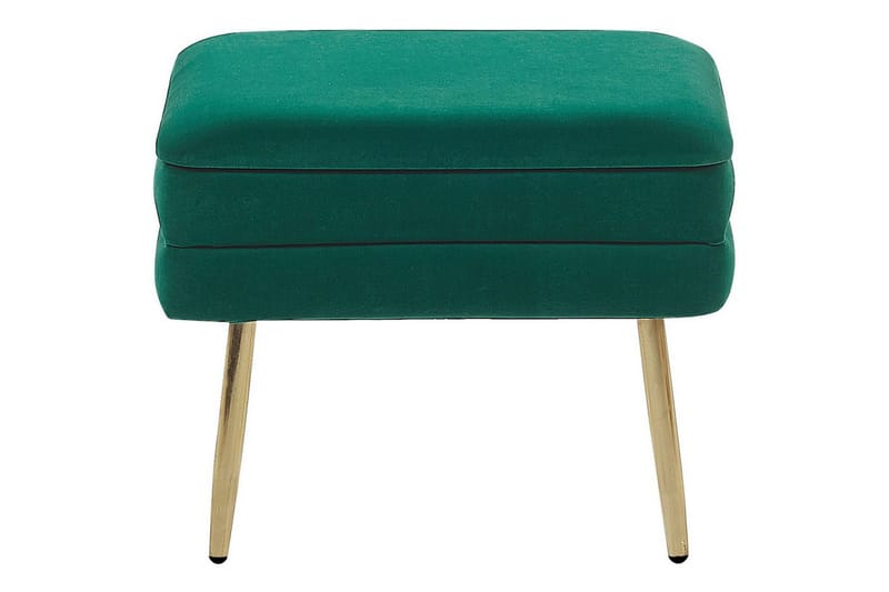 Förvaringsbänk Odessa Grön/guld - Grön/guld - Förvaring - Förvaringsmöbler - Förvaringskista & sängkista