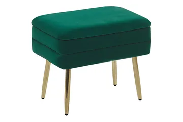 Förvaringsbänk Odessa Grön/guld - Grön/guld - Förvaring - Förvaringsmöbler - Förvaringskista & sängkista