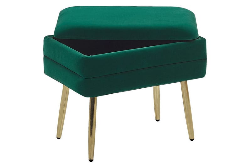 Förvaringsbänk Odessa Grön/guld - Grön/guld - Förvaring - Förvaringsmöbler - Förvaringskista & sängkista