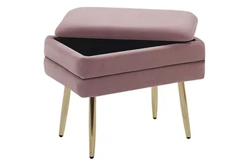 Förvaringsbänk Odessa Rosa/guld - Rosa/guld - Förvaring - Förvaringsmöbler - Förvaringskista & sängkista