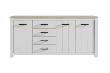 Crumpton Byrå 206 cm - Vit/Brun - Förvaring - Förvaringsmöbler - Förvaringskista & sängkista