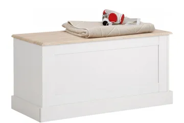 Dareia Förvaringskista 90 cm - Vit/Brun - Förvaring - Förvaringsmöbler - Förvaringskista & sängkista