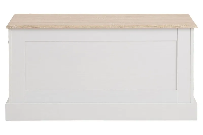 Dareia Förvaringskista 90 cm - Vit/Brun - Förvaring - Förvaringsmöbler - Förvaringskista & sängkista