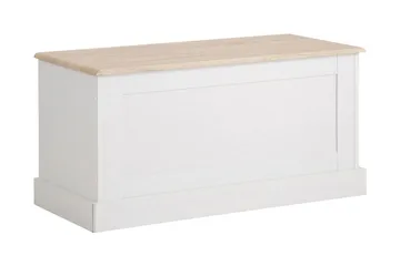 Dareia Förvaringskista 90 cm - Vit/Brun - Förvaring - Förvaringsmöbler - Förvaringskista & sängkista