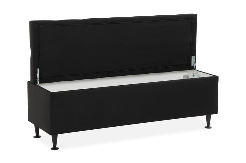 Ella Sängkista 140 cm Djuphäftad - Svart - Förvaring - Förvaringsmöbler - Förvaringskista & sängkista