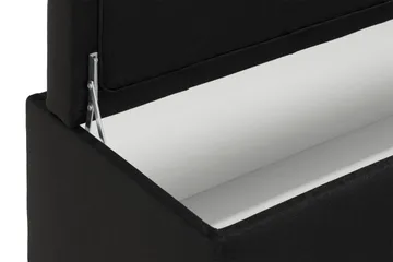 Ella Sängkista 140 cm Djuphäftad - Svart - Förvaring - Förvaringsmöbler - Förvaringskista & sängkista