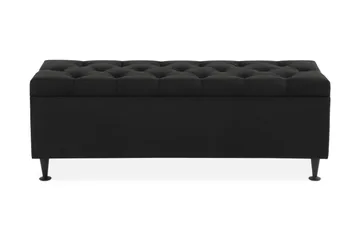 Ella Sängkista 140 cm Djuphäftad - Svart - Förvaring - Förvaringsmöbler - Förvaringskista & sängkista