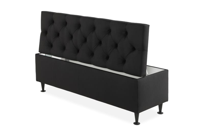 Ella Sängkista 140 cm Djuphäftad - Svart - Förvaring - Förvaringsmöbler - Förvaringskista & sängkista