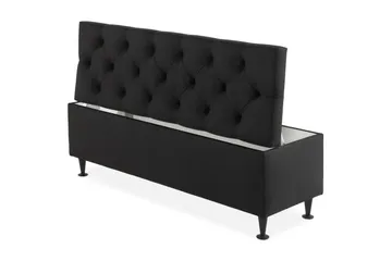 Ella Sängkista 140 cm Djuphäftad - Svart - Förvaring - Förvaringsmöbler - Förvaringskista & sängkista