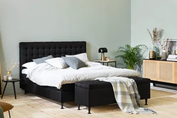 Ella Sängkista 140 cm Djuphäftad - Svart - Förvaring - Förvaringsmöbler - Förvaringskista & sängkista