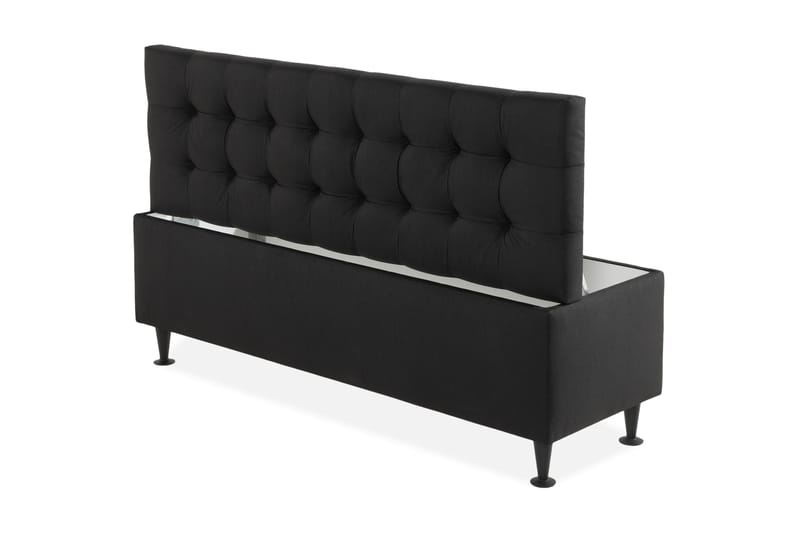 Ella Sängkista 140 cm Rutig - Svart - Förvaring - Förvaringsmöbler - Förvaringskista & sängkista