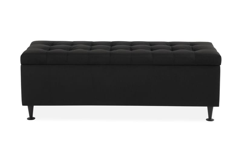 Ella Sängkista 140 cm Rutig - Svart - Förvaring - Förvaringsmöbler - Förvaringskista & sängkista