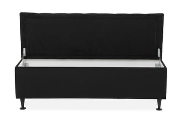 Ella Sängkista 140 cm Rutig - Svart - Förvaring - Förvaringsmöbler - Förvaringskista & sängkista