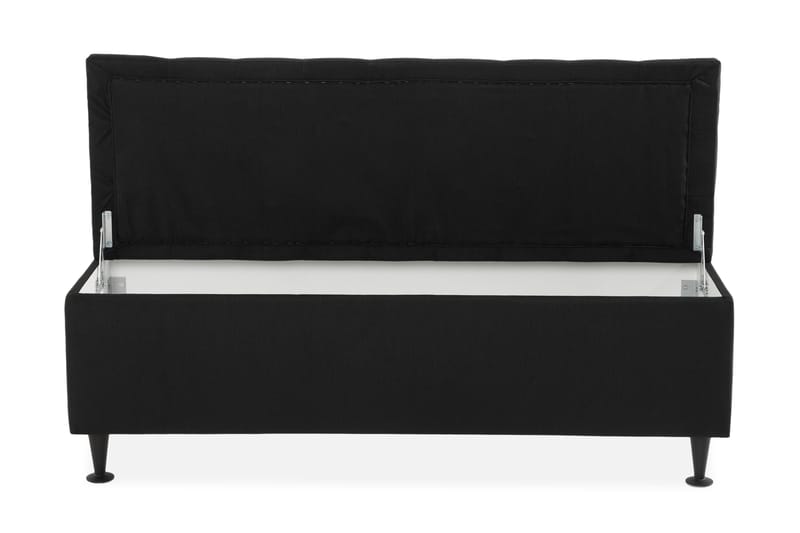 Ella Sängkista 140 cm Rutig - Svart - Förvaring - Förvaringsmöbler - Förvaringskista & sängkista