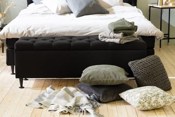 Ella Sängkista 140 cm Rutig - Svart - Förvaring - Förvaringsmöbler - Förvaringskista & sängkista