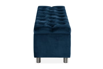 Ella Sängkista 140cm Djuphäftad - Blå/Sammet - Förvaring - Förvaringsmöbler - Förvaringskista & sängkista