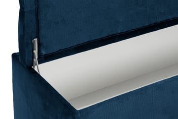 Ella Sängkista 140cm Djuphäftad - Blå/Sammet - Förvaring - Förvaringsmöbler - Förvaringskista & sängkista