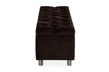 Ella Sängkista 140cm Djuphäftad - Brun/Sammet - Förvaring - Förvaringsmöbler - Förvaringskista & sängkista