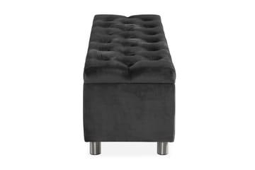 Ella Sängkista 140cm Djuphäftad - Mörkgrå - Förvaring - Förvaringsmöbler - Förvaringskista & sängkista