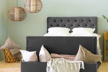 Ella Sängkista 140cm Djuphäftad - Mörkgrå - Förvaring - Förvaringsmöbler - Förvaringskista & sängkista