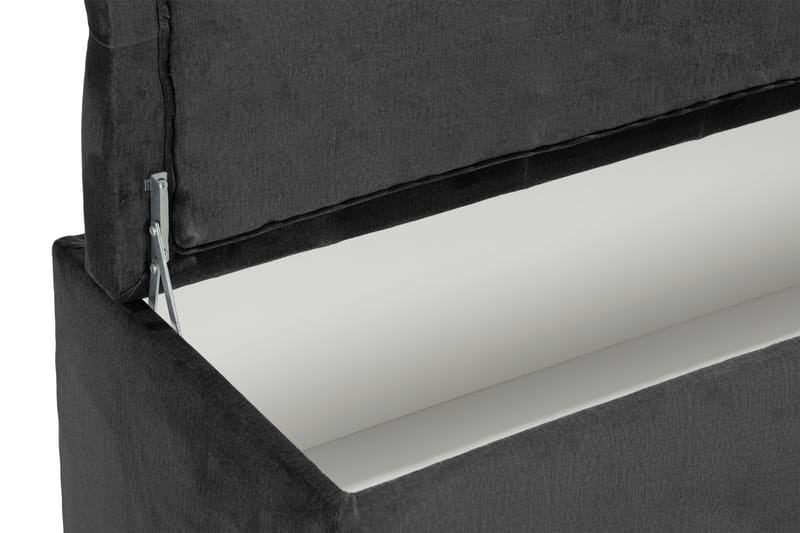 Ella Sängkista 140cm Djuphäftad - Mörkgrå - Förvaring - Förvaringsmöbler - Förvaringskista & sängkista