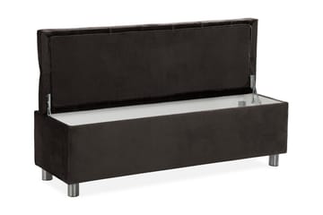 Ella Sängkista 140cm Djuphäftad - Svart - Förvaring - Förvaringsm öbler - Förvaringskista & sängkista