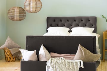 Ella Sängkista 140cm Djuphäftad - Svart - Förvaring - Förvaringsmöbler - Förvaringskista & sängkista