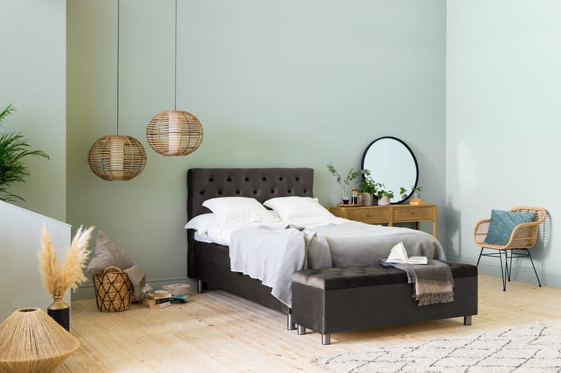 Ella Sängkista 140cm Djuphäftad - Svart - Förvaring - Förvaringsmöbler - Förvaringskista & sängkista