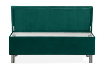 Ella Sängkista 140cm Rutig - Grön/Sammet - Förvaring - Förvaringsmöbler - Förvaringskista & sängkista