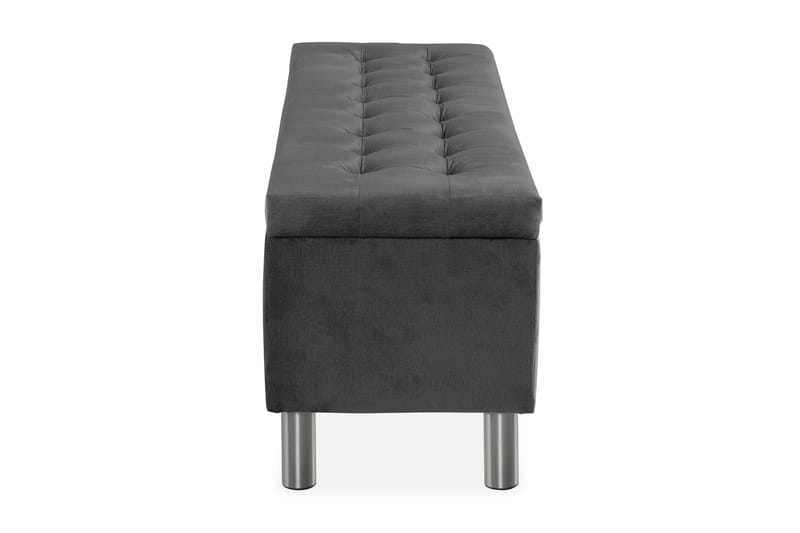 Ella Sängkista 140cm Rutig - Mörkgrå - Förvaring - Förvaringsmöbler - Förvaringskista & sängkista