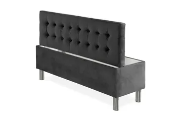 Ella Sängkista 140cm Rutig - Mörkgrå - Förvaring - Förvaringsmöbler - Förvaringskista & sängkista