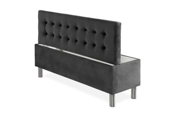 Ella Sängkista 140cm Rutig - Mörkgrå - Förvaring - Förvaringsmöbler - Förvaringskista & sängkista