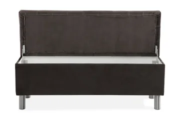 Ella Sängkista 140cm Rutig - Svart - Förvaring - Förvaringsmöbler - Förvaringskista & sängkista