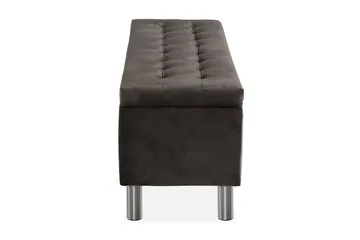 Ella Sängkista 140cm Rutig - Svart - Förvaring - Förvaringsmöbler - Förvaringskista & sängkista