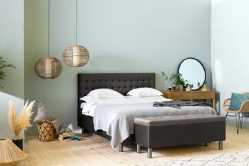 Ella Sängkista 140cm Rutig - Svart - Förvaring - Förvaringsmöbler - Förvaringskista & sängkista