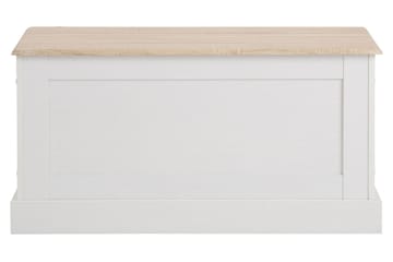 Förvaringskista Borgela 90 cm - Vit|Brun - Förvaring - Förvaringsmöbler - Förvaringskista & sängkista